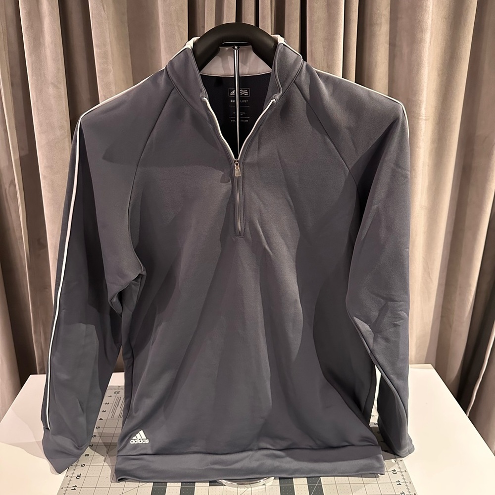 Adidas Charcoal Quarter-Zip Golf pullover